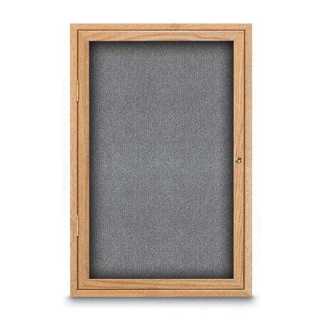 United Visual Products Sliding Door Indoor Enclosed Corkboard, 7 UV9028ACS-BLACK-KEYLIME